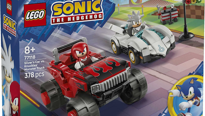 LEGO Sonic Silver's Car vs. Knuckles' Monster Truck 77118