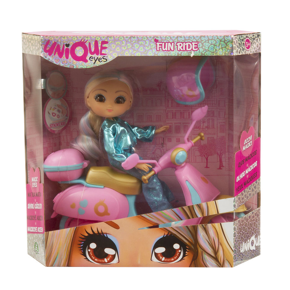Thumbnail: Unique Eyes Fun Ride Κουκλα Με Σκουτερ ( Giomym11000