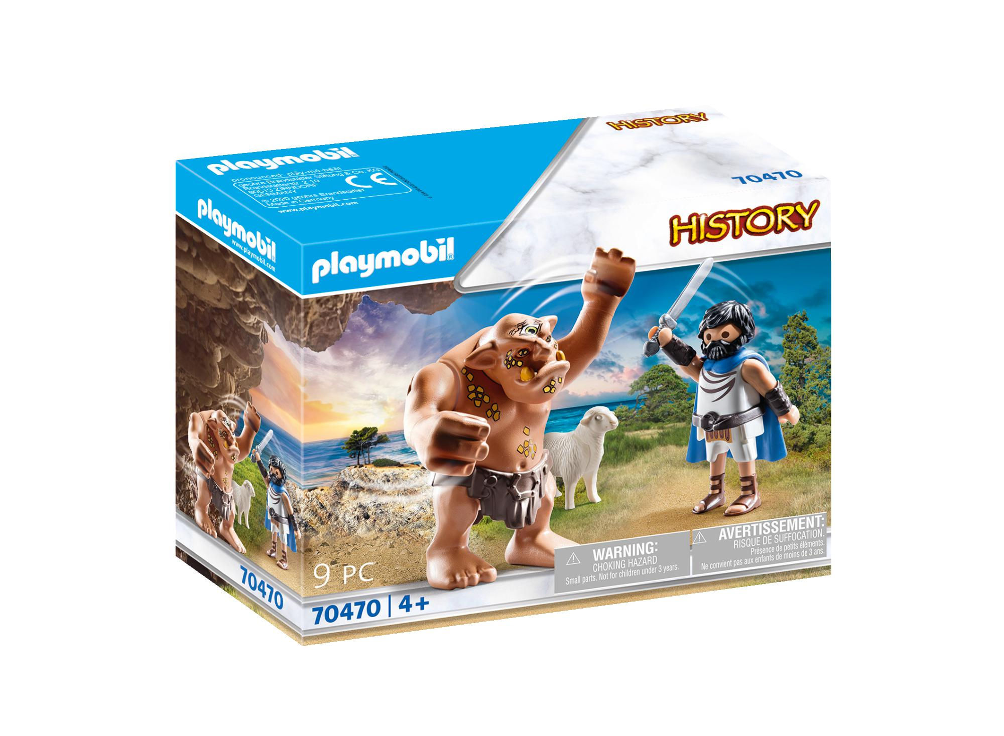 PLAYMOBIL History Ο Οδυσσέας Και Ο Κύκλωπας Πολύφημος 70470