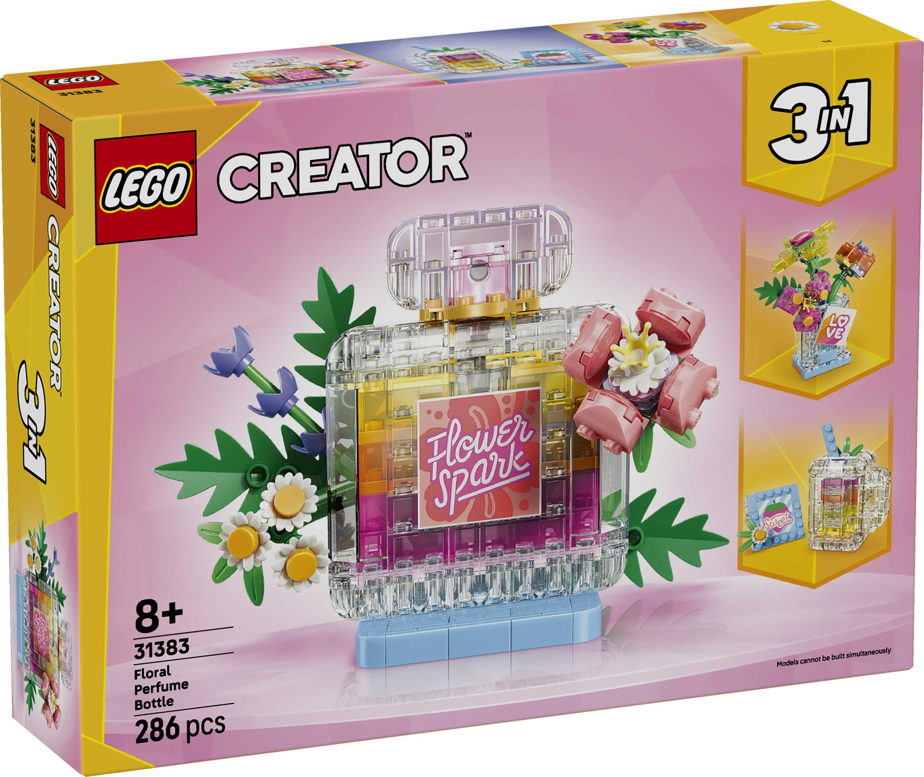 LEGO Creator 3 in 1 Floral Decor Perfume Bottle 31383