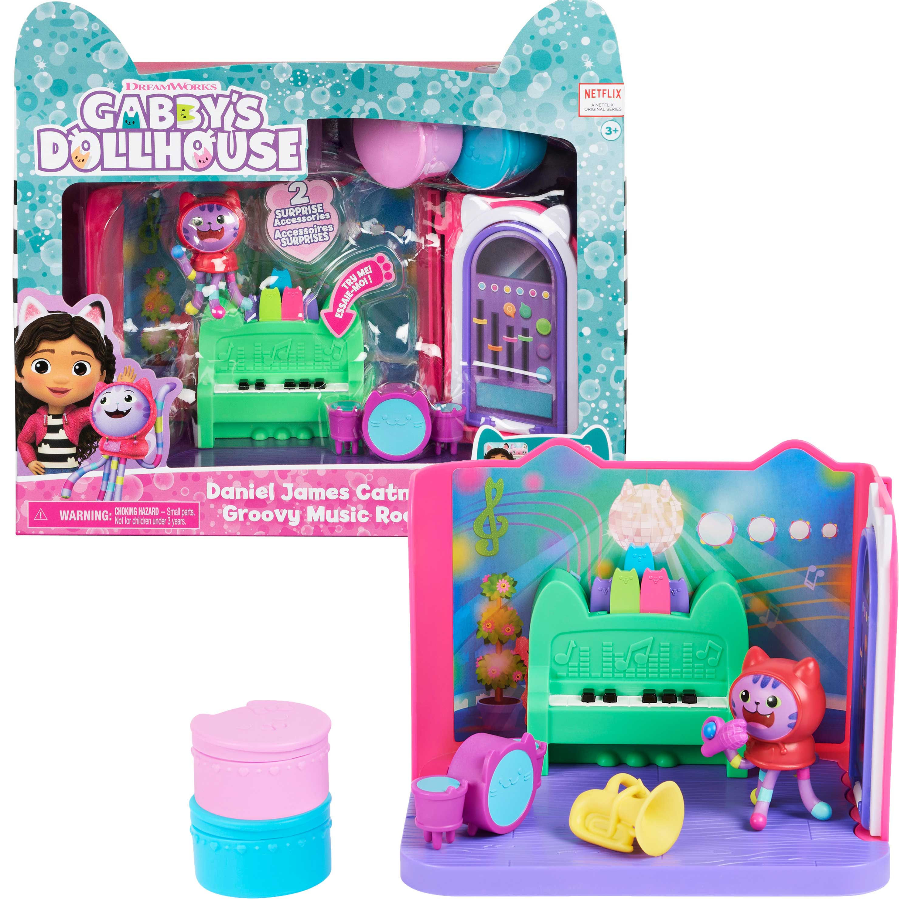 Spin Master Gabby's Dollhouse: 'Daniel James Catnip'Groovy Music Room (6065830)