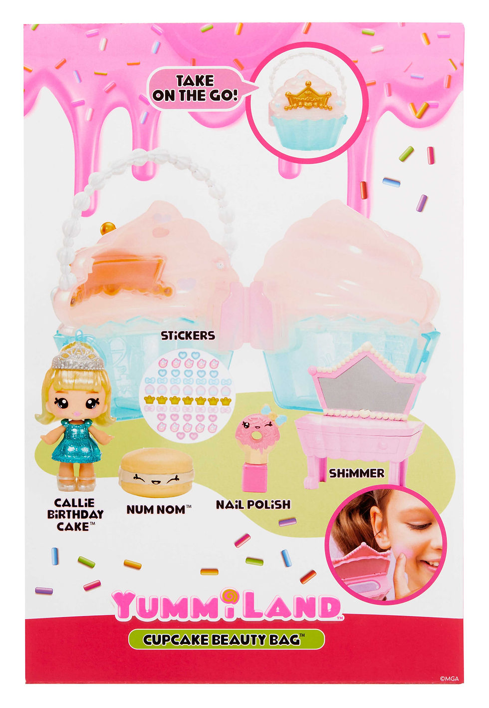 Thumbnail: Yummiland Large Doll + Lipgloss Pet- Rory Blueberry 546733