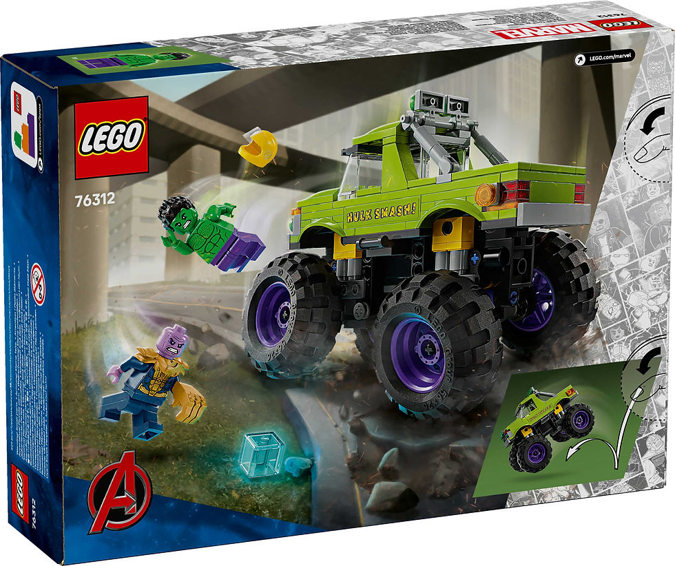 Thumbnail: LEGO Marvel The Hulk Truck vs. Thanos Super Hero Vehicle 76312