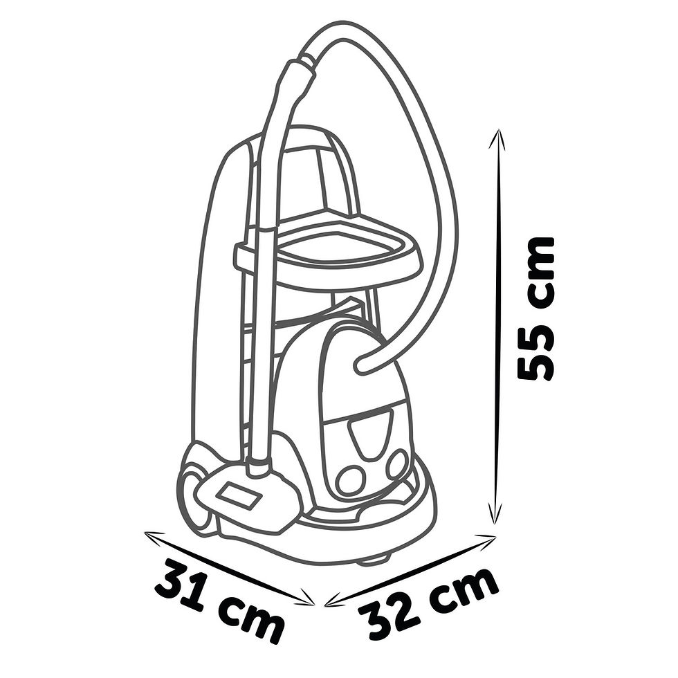 Thumbnail: Smoby Cleaning Trolley + Vacuum Cleaner 7/330316