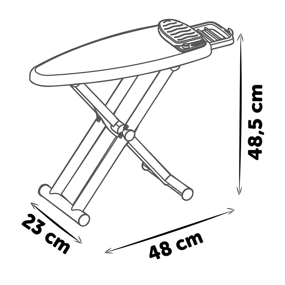 Thumbnail: Smoby Ironing Board + Steam Iron 7/330121