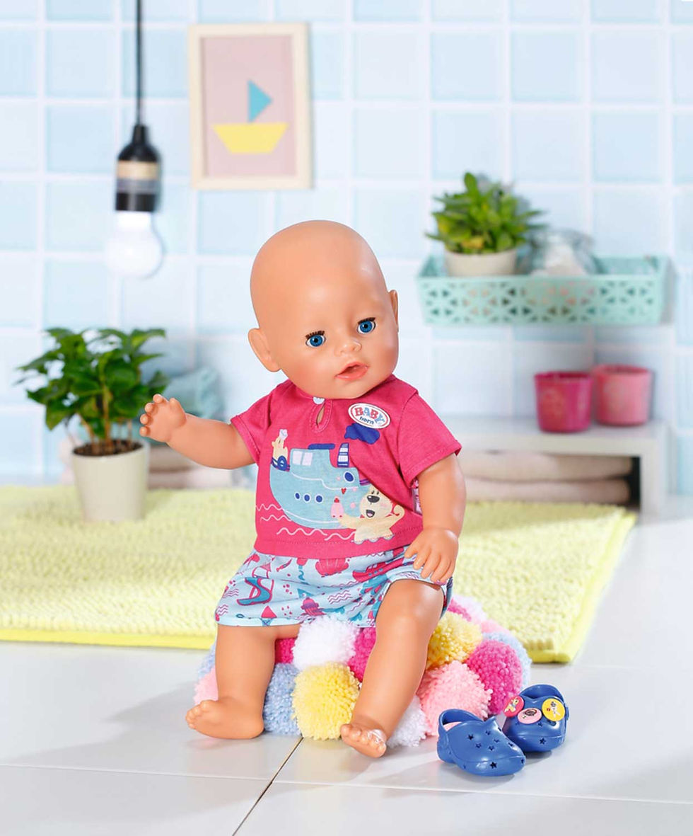 Thumbnail: BABY born Bath Pyjamas with Shoes 43cm 830628-116721