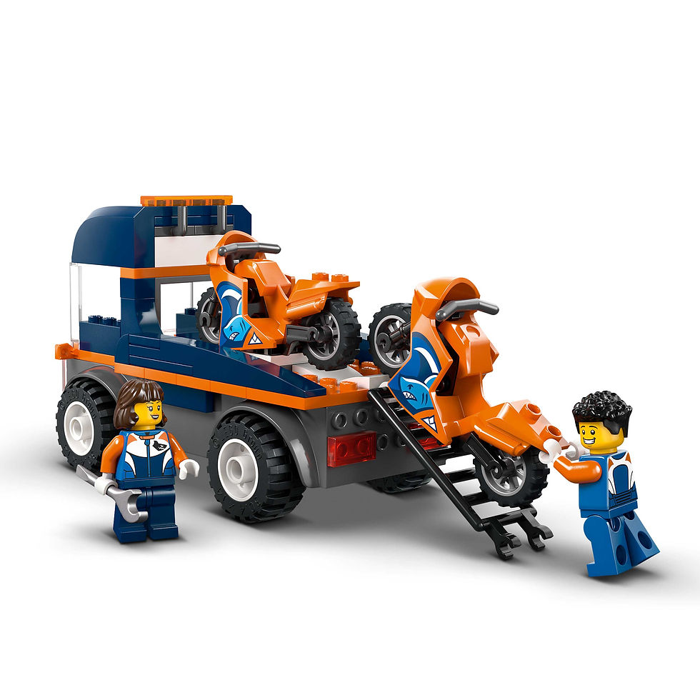 Thumbnail: LEGO City Motorcycle Transporter 60491