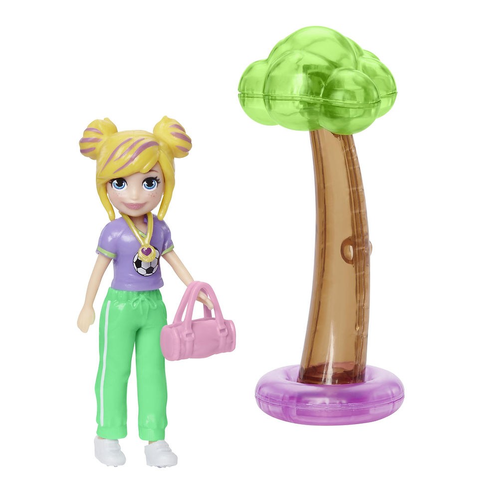 Thumbnail: Polly Pocket - Κουκλα Με Ρουχα Και Αξεσουαρ Κολυμβησης & Αθλησης MAHD60/HDW61
