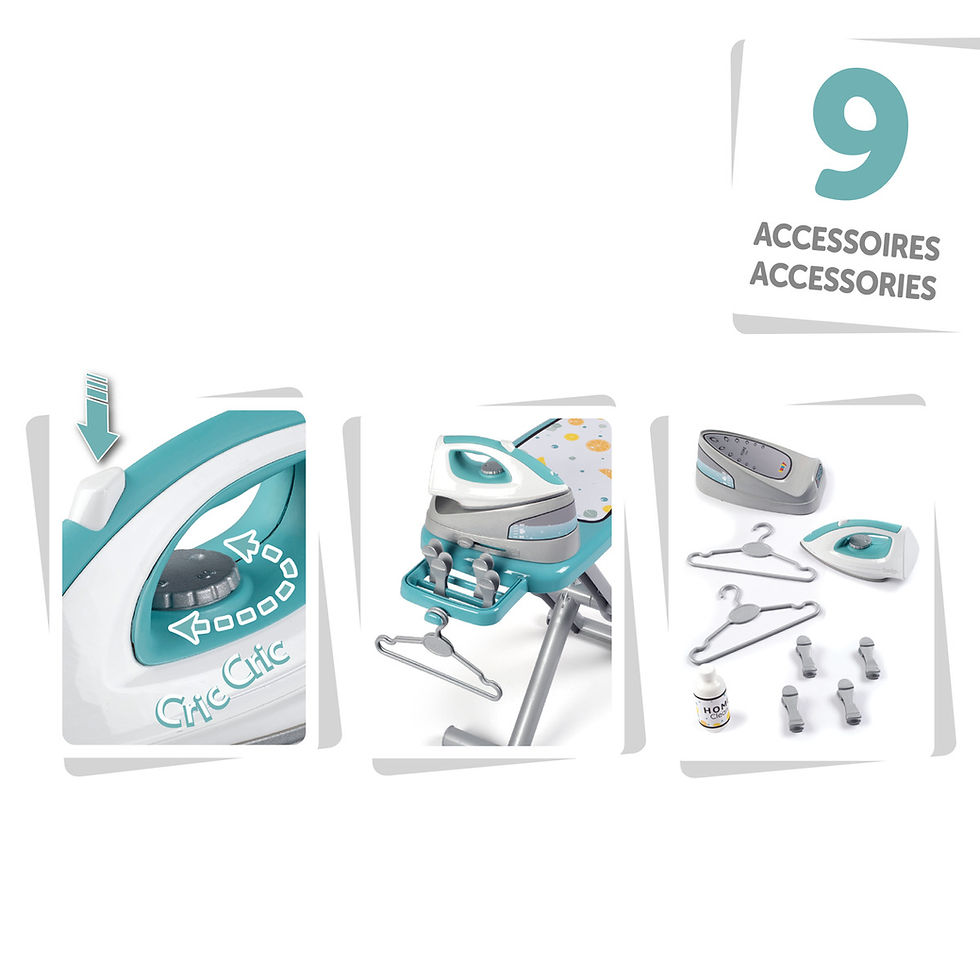 Thumbnail: Smoby Ironing Board + Steam Iron 7/330121