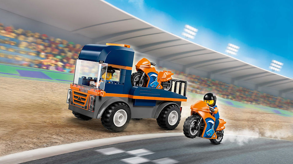 Thumbnail: LEGO City Motorcycle Transporter 60491