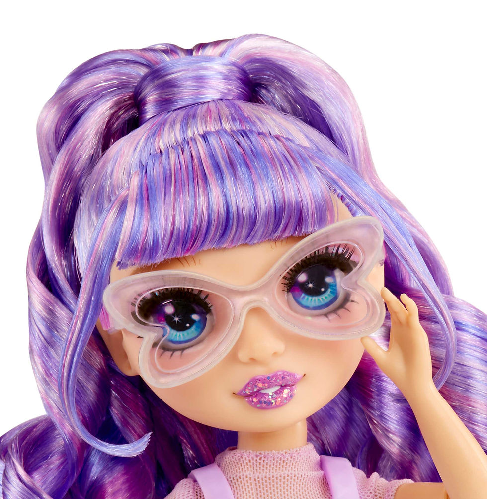 Thumbnail: Rainbow High Creative Crystals Fashion Doll- Violet 121404