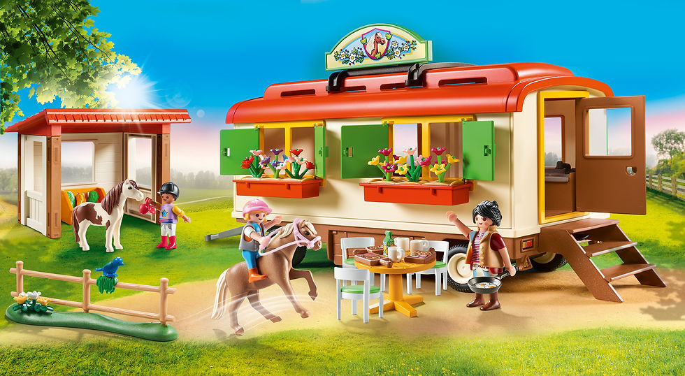Thumbnail: Playmobil Country Κατασκήνωση με τροχόσπιτο και πόνυ 70510