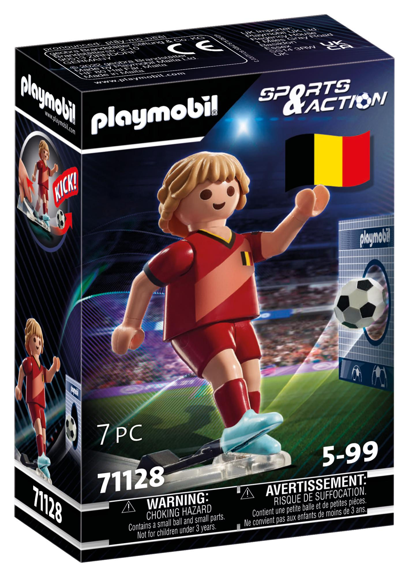 PLAYMOBIL Sports & Actions Ποδοσφαιριστής Εθνικής Βελγίου 71128