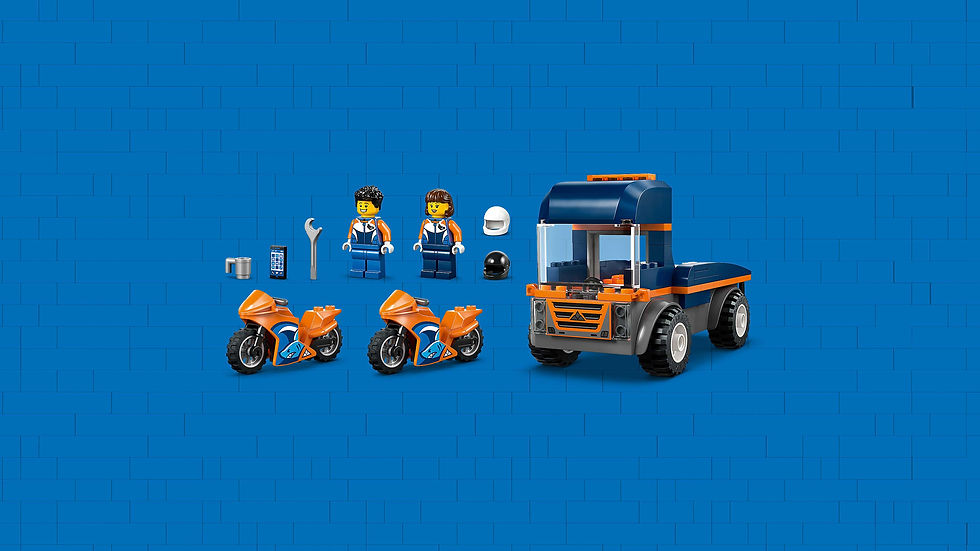 Thumbnail: LEGO City Motorcycle Transporter 60491
