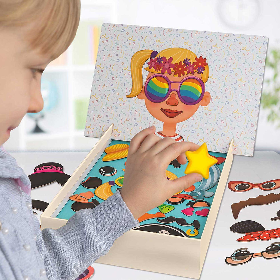 Thumbnail: HappiHobbi Αστεία Πρόσωπα 55 Εκπαιδευτικοί Χάρτινοι Μαγνήτες AS1029-64079