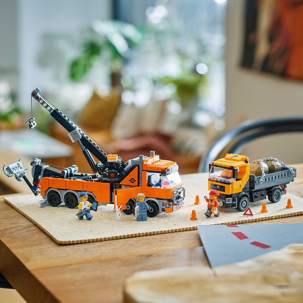 Thumbnail: LEGO City Heavy-Duty Recovery Tow Truck with Crane Toy Construction Kit 60467