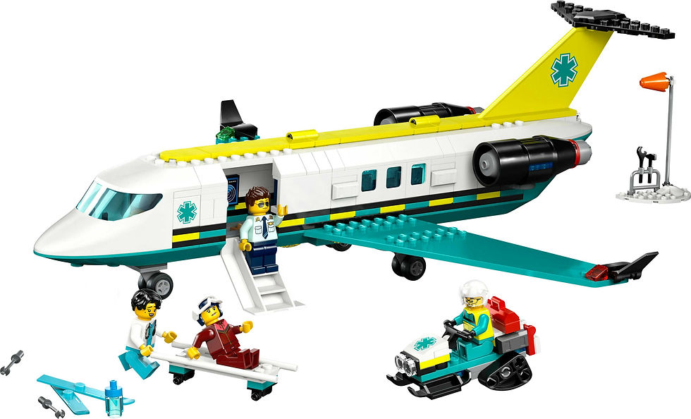 Thumbnail: LEGO City Emergency Air Ambulance Plane, Airplane Toy 60465