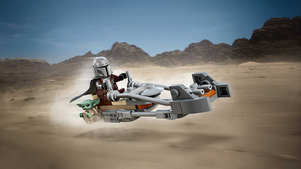Thumbnail: LEGO Star Wars The Mandalorian & Grogu's Speeder Bike™ 75436