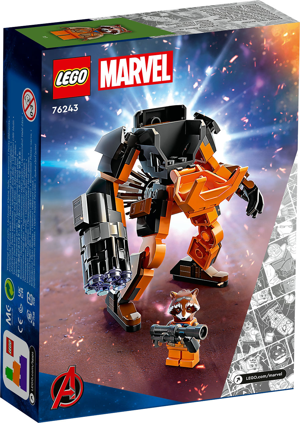 Thumbnail: LEGO® Marvel Rocket Mech Armor 76243 (98 Pieces)