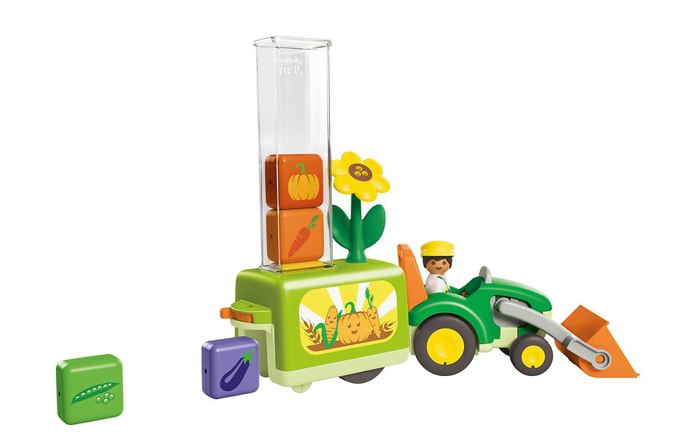 Thumbnail: PLAYMOBIL JUNIOR: Τρακτέρ με λαχανικά Pl71773