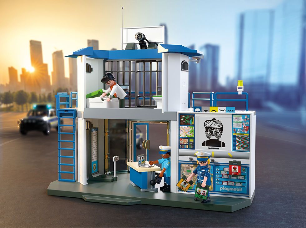 Thumbnail: PLAYMOBIL Αστυνομικό Τμήμα με δωμάτιο ερευνών Pl71874