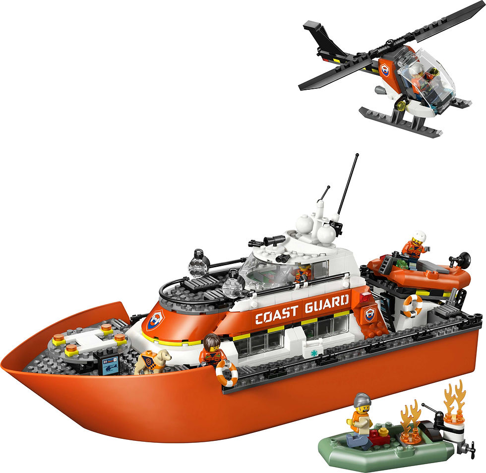 Thumbnail: LEGO City Coast Guard Rescue Boat & Helicopter 60504