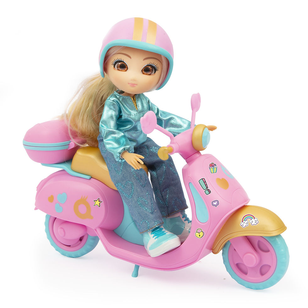 Thumbnail: Unique Eyes Fun Ride Κουκλα Με Σκουτερ ( Giomym11000