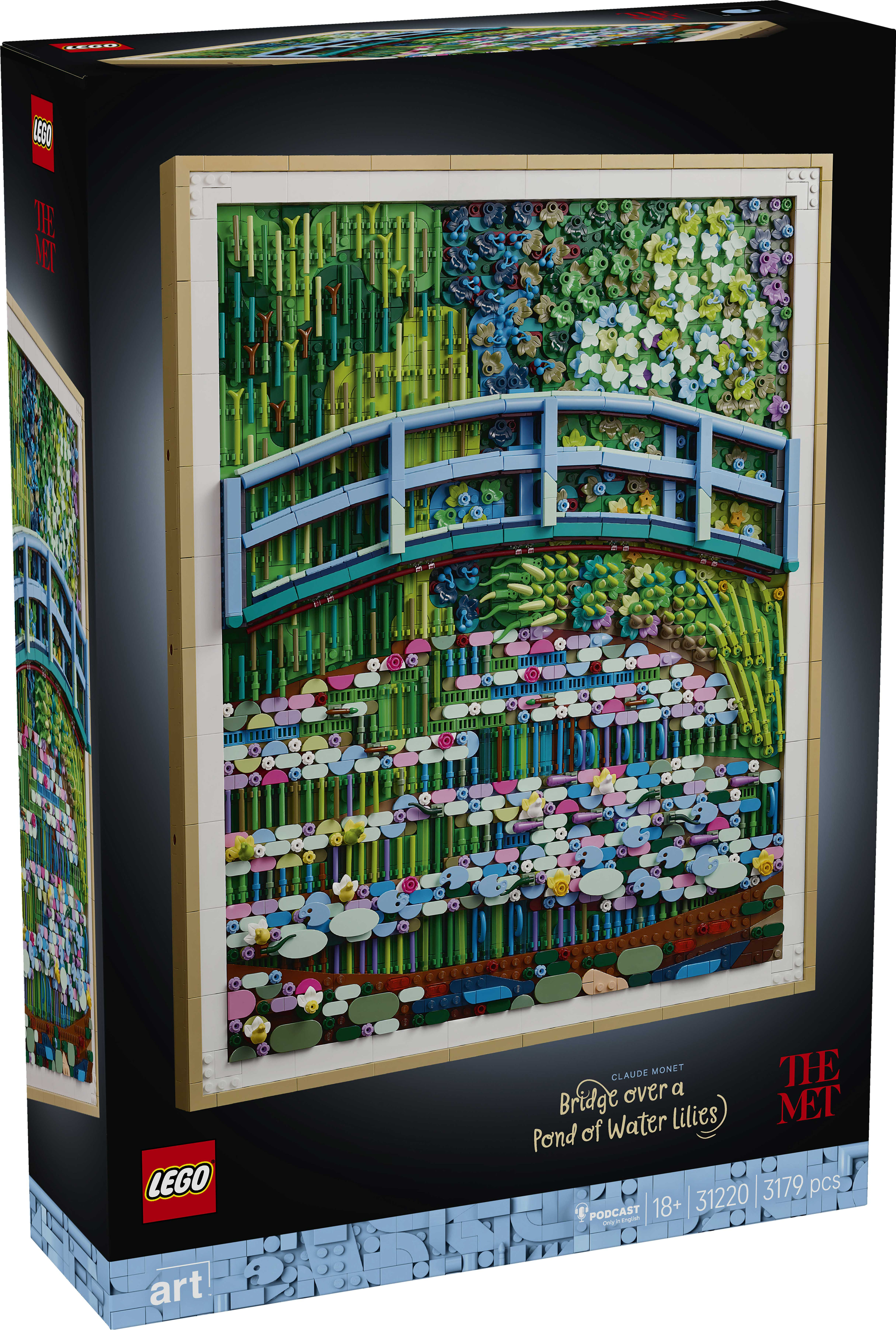 LEGO Art Claude Monet – Bridge over a Pond of Water Lilies 31220