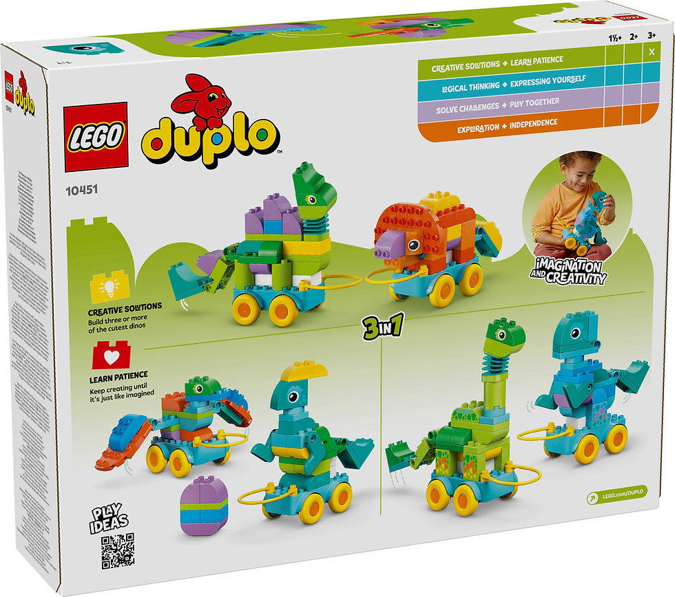 Thumbnail: LEGO DUPLO Town 3in1 Dinosaurs on Wheels Learn-Through-Play 10451