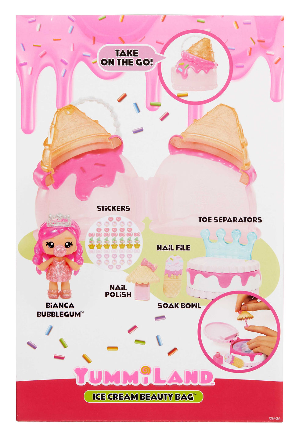 Thumbnail: Yummiland Large Doll + Lipgloss Pet- Callie Birthday Cake 546740