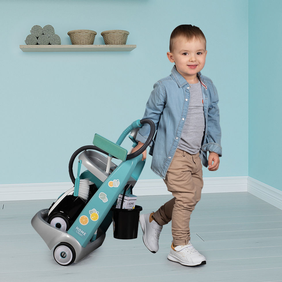 Thumbnail: Smoby Cleaning Trolley + Vacuum Cleaner 7/330316