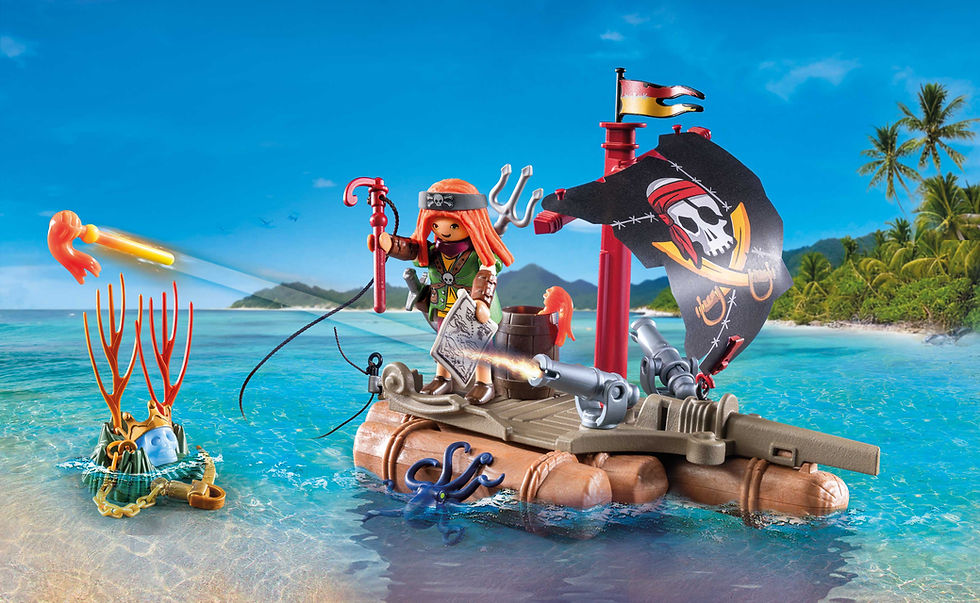 Thumbnail: PLAYMOBIL Pirates Πειρατική Σχεδία με κανόνια 71794