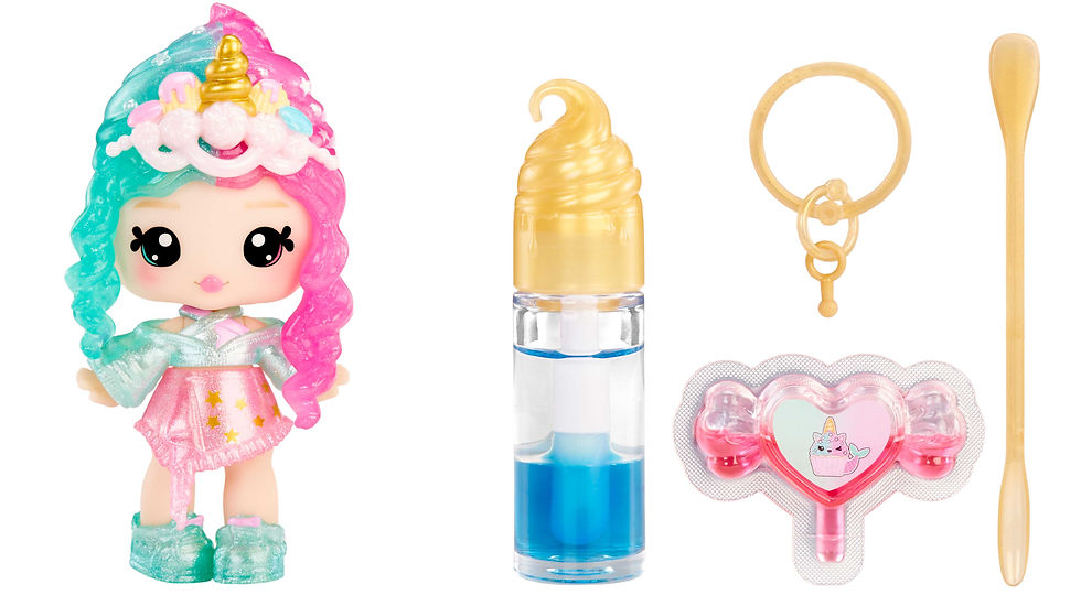 Thumbnail: Yummiland Lip Gloss Doll Series 2- Cotton Candy (Nia Candy Fluff) 546085