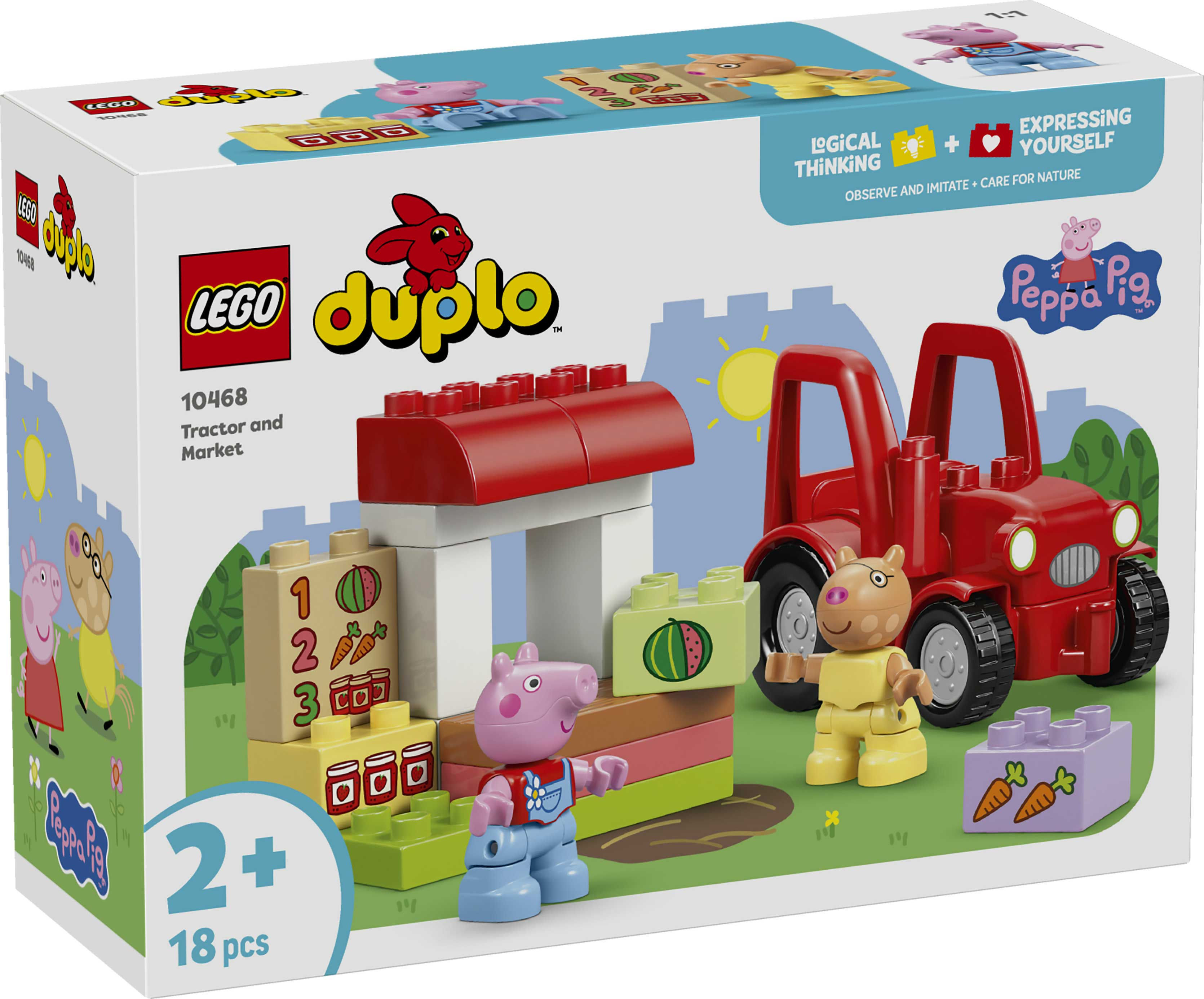 LEGO DUPLO Peppa Pig Tractor and Market 10468