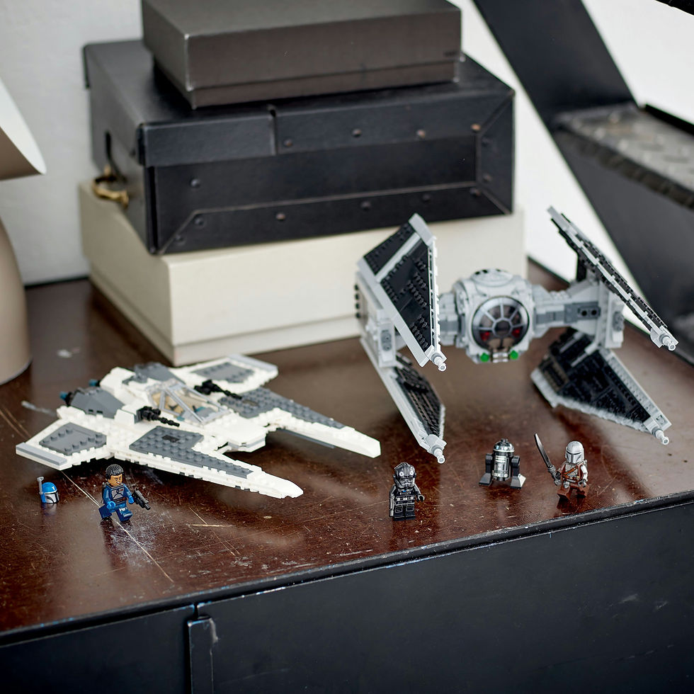 Thumbnail: LEGO® Star Wars™ Mandalorian Fighter vs. TIE Interceptor™ 75348 957 Pieces