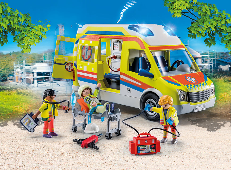 Thumbnail: PLAYMOBIL City Life Ασθενοφόρο με Διασώστες 71202