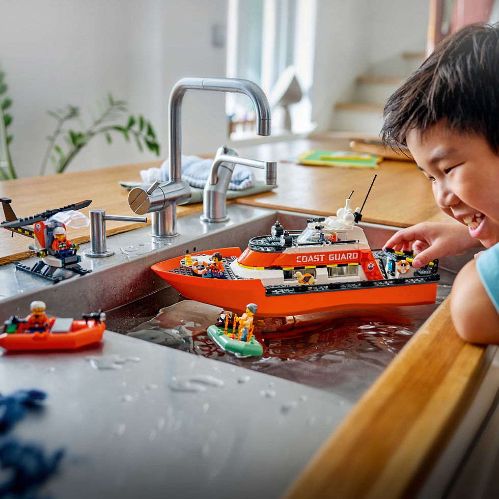 Thumbnail: LEGO City Coast Guard Rescue Boat & Helicopter 60504