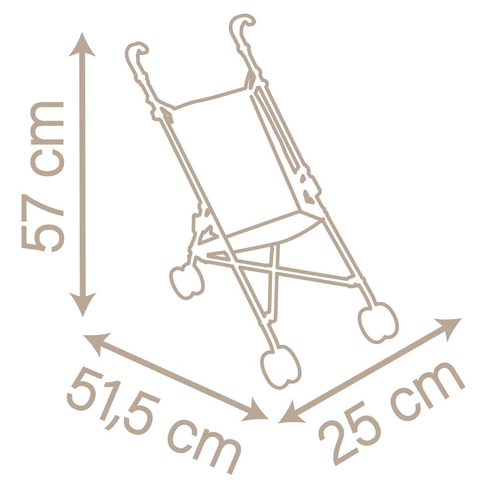 Thumbnail: Smoby BN FOLDABLE PUSHCHAIR HA7/220407
