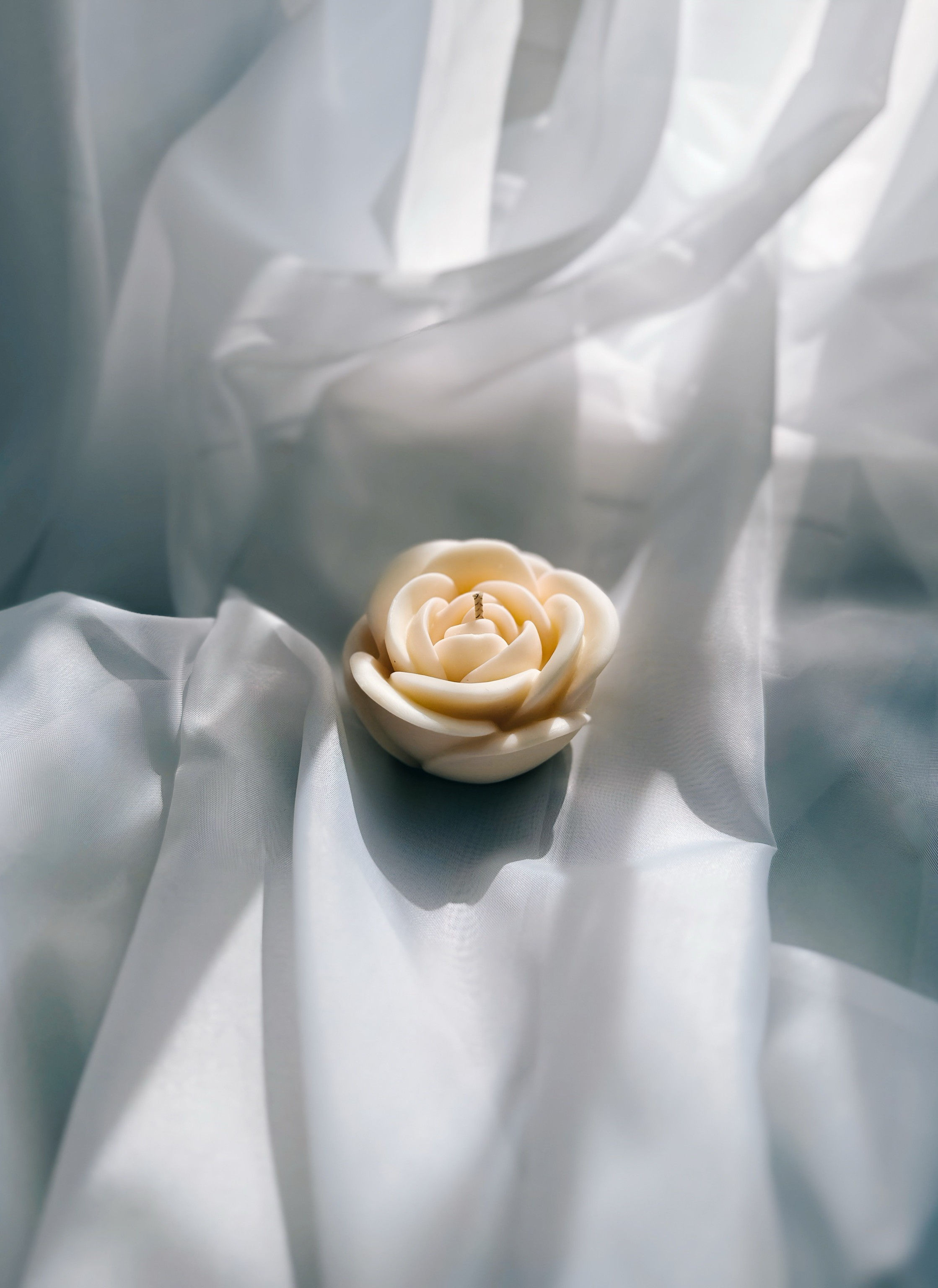 Rosenkerze aus Sojawachs