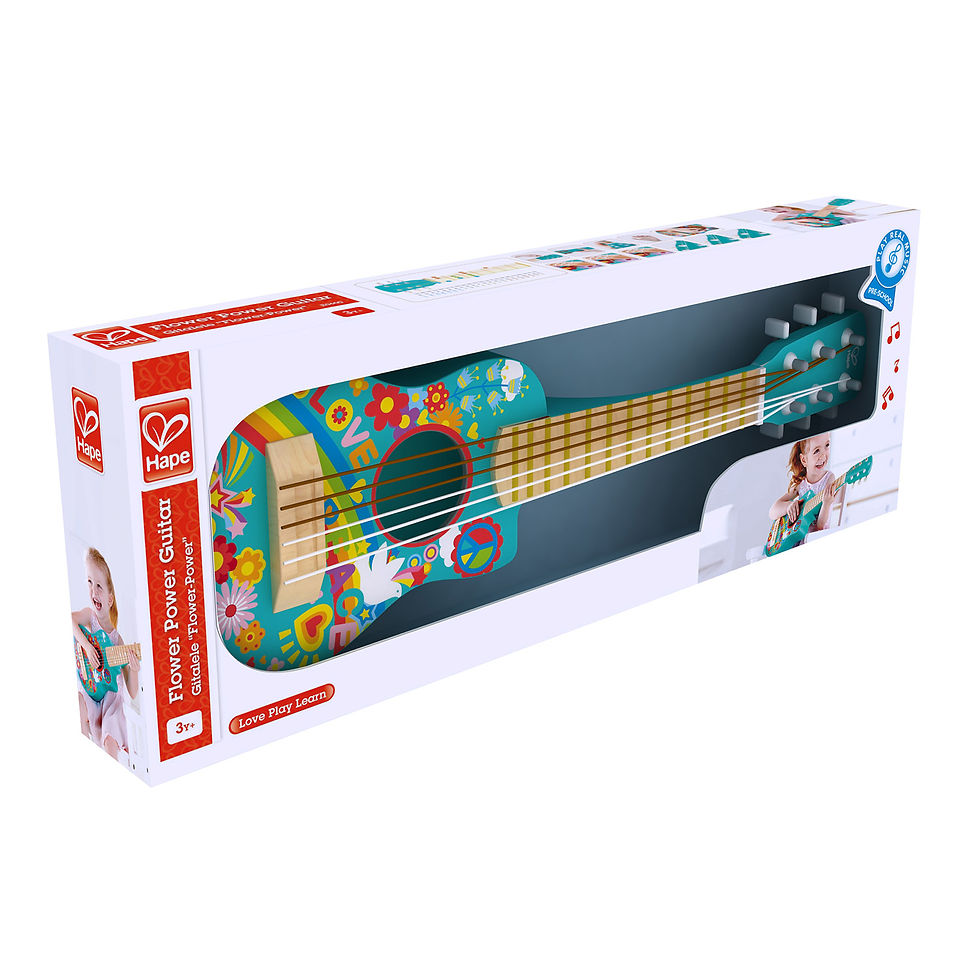 Miniature : Guitare flower power