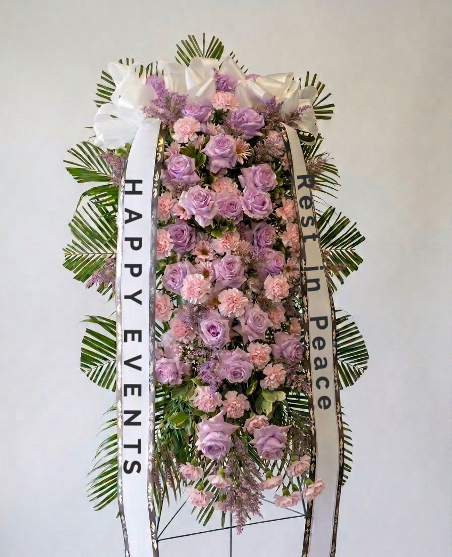 Lavender Rose Standing Spray