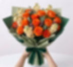 Warmth of Orang Rose Bouquet