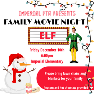 Family Fun: Movie Night at Imperial - December 10 @ 6:00