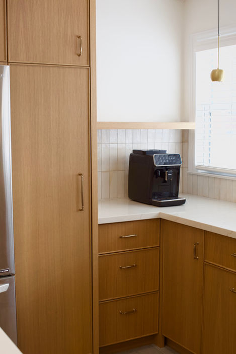 White oak Scandinavian custom kitchen, Meaford, Ontario