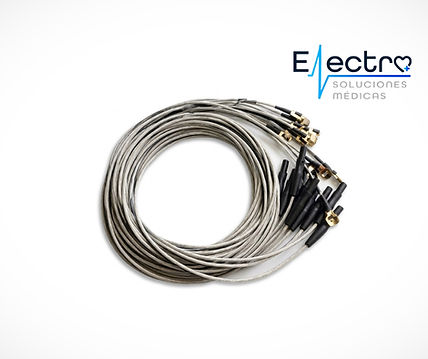 Cabezal De Cono En Plata Cobre Conexión Plug Cable ECG