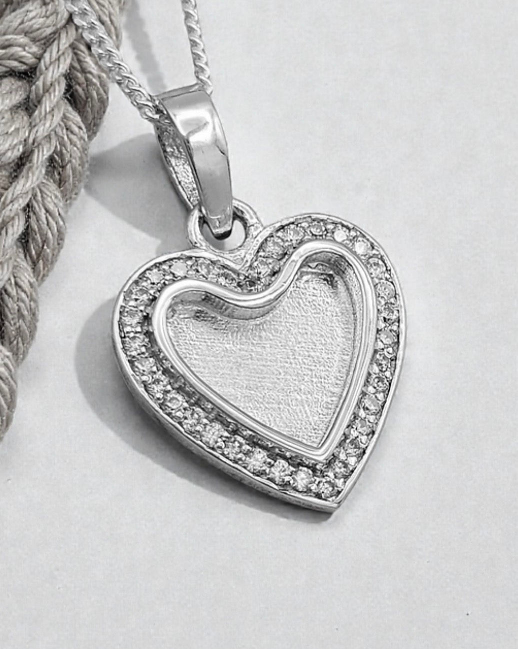 Ladies Perfect Promise CZ 925 Silver Necklace