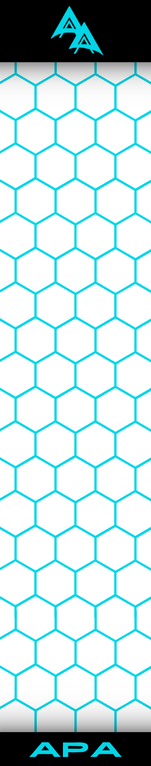APA Teal Outline  Hex Series Arrow Wrap
