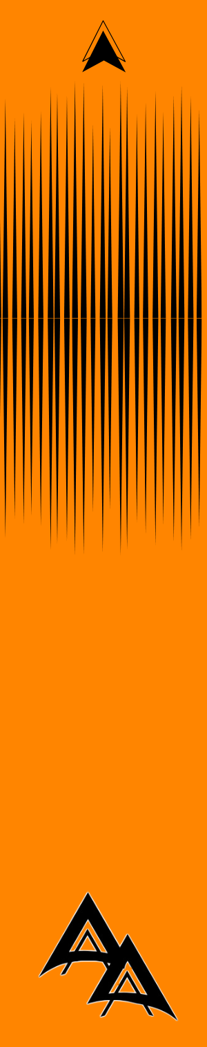 APA  Flo Orange Richter Series Arrow Wrap