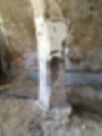Säulen aus Granitstein