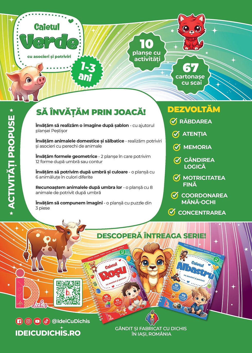 Miniatură: Caiet VERDE cu Idei Creative